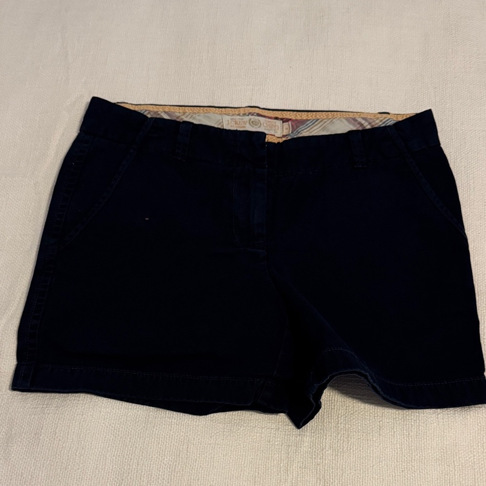 J. Crew Women's Dark Blue Jean Shorts